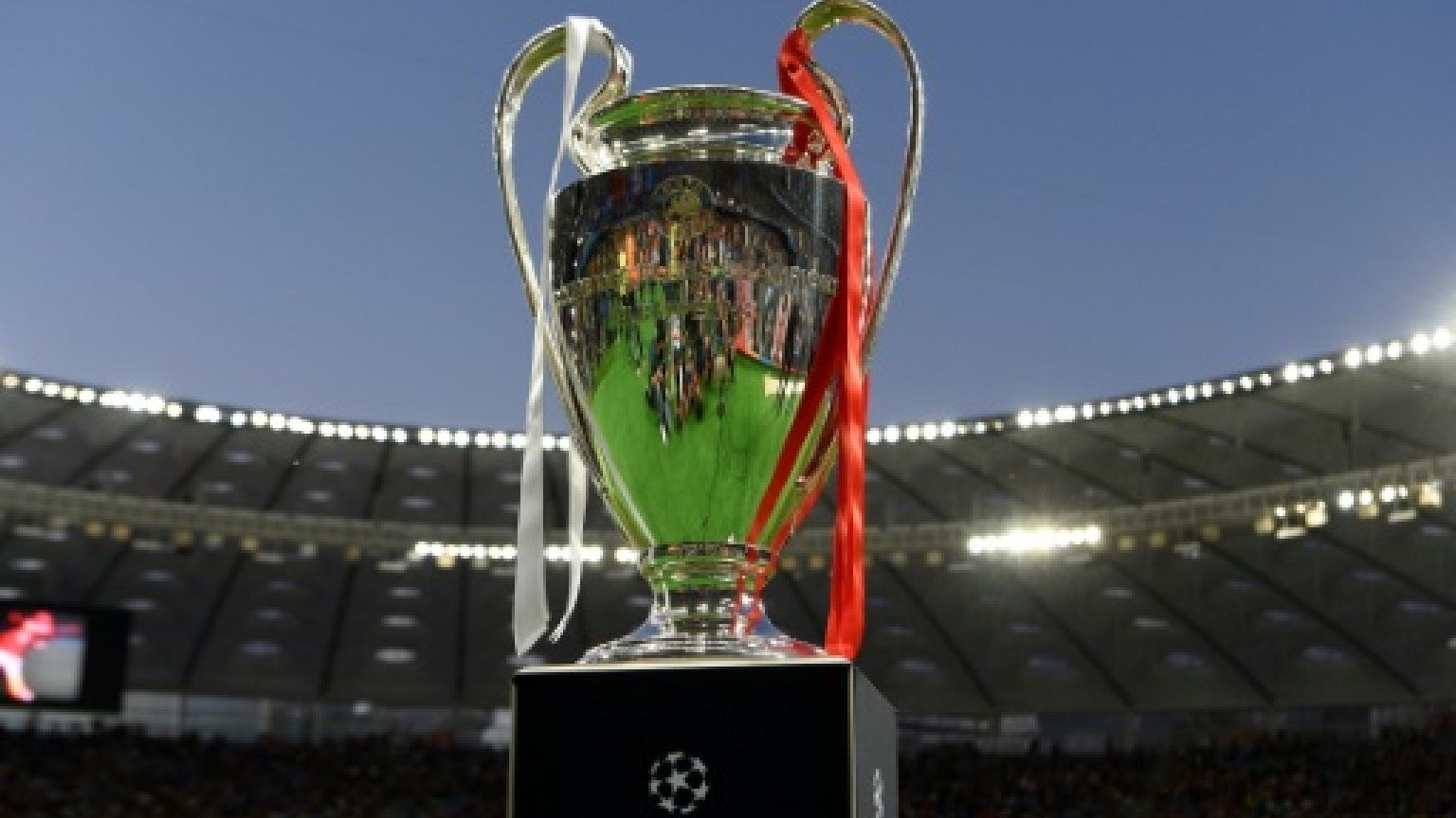 Le trophée de la Ligue des champions, le 26 mai 2018 à Kiev