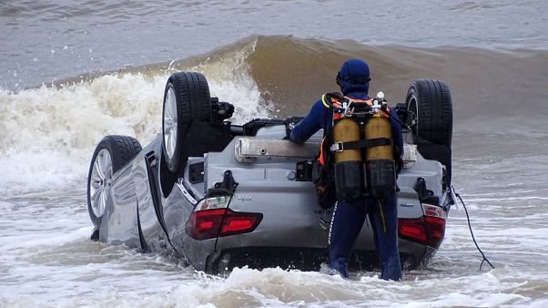 Two dead in France after flashfloods wash car into sea Two dead in France after flashfloods wash car into sea