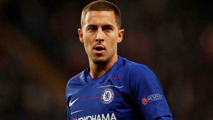 Soccer-Hazard says may need Spain move to win Ballon d'Or
