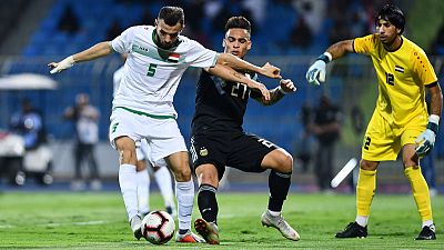 Soccer - Four-goal Argentina too strong for Iraq in Saudi friendly Soccer - Four-goal Argentina too strong for Iraq in Saudi friendly