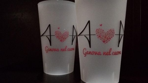 Genova nel Cuore su bicchieri Lessglass Genova nel Cuore su bicchieri Lessglass