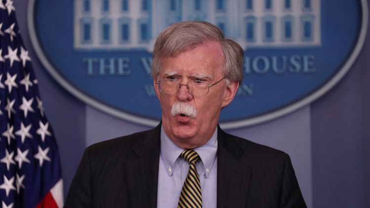 U.S. security adviser Bolton vows tougher approach to China
