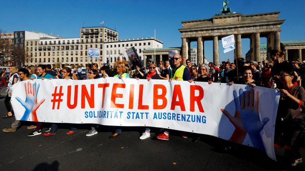 'United against racism', Germans stage mass protest against far right 'United against racism', Germans stage mass protest against far right