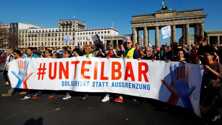 'United against racism', Germans stage mass protest against far right