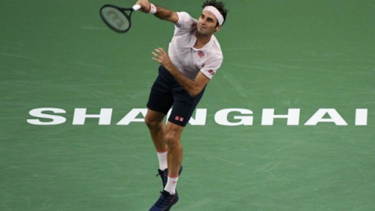 Le Suisse Roger Federer battu en demi-finales à Shanghaï le 13 octobre 2018