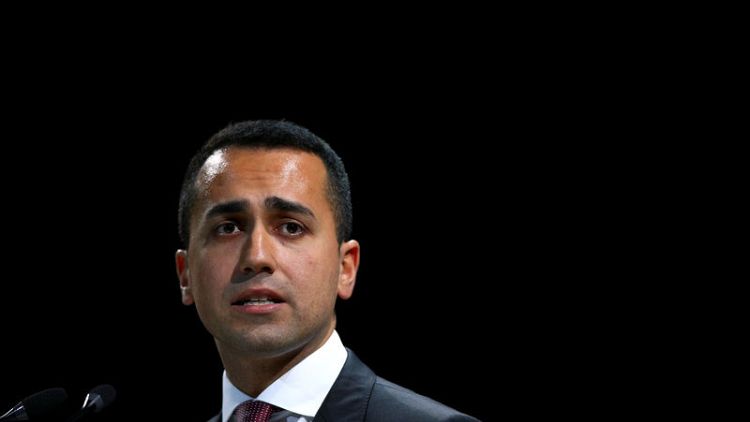 Italy's Di Maio rules out euro exit, denounces scaremongering