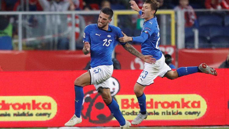Biraghi gives Italy stoppage-time win in Poland