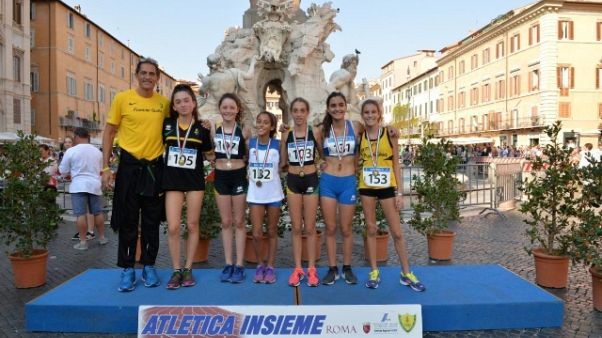 L'atletica azzurra a Piazza Navona L'atletica azzurra a Piazza Navona