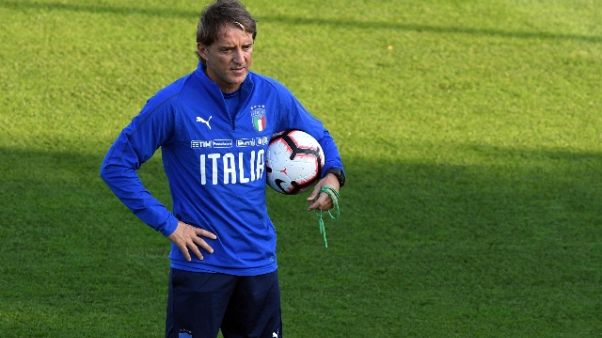 Mancini "sogno mondiale ma 2022 lontano" Mancini "sogno mondiale ma 2022 lontano"