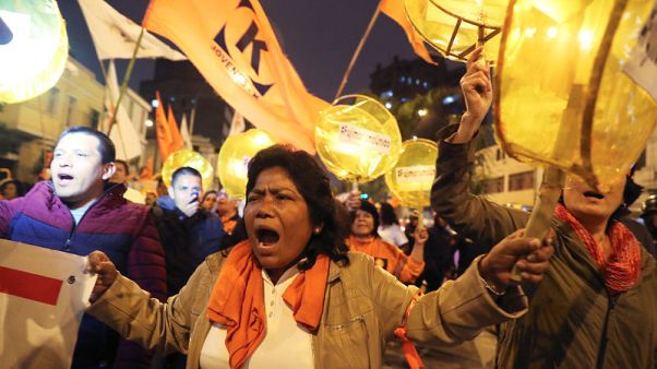Peru detains opposition leader's top advisers at political rally Peru detains opposition leader's top advisers at political rally