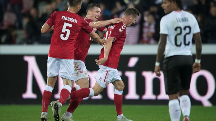 Lerager opens Denmark account in friendly win over Austria