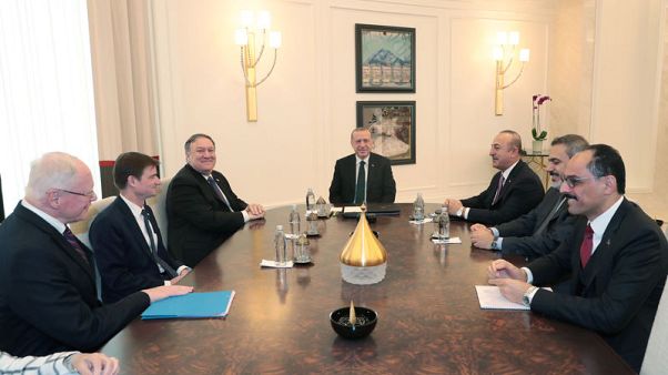 Turkey tells Pompeo it can easily clear Syria's Manbij of Kurdish YPG - minister Turkey tells Pompeo it can easily clear Syria's Manbij of Kurdish YPG - minister
