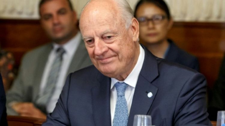 L'émissaire de l'ONU Staffan de Mistura à Genève le 11 septembre 2018