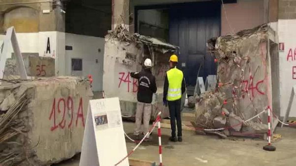 Trovato reperto 'chiave' ponte Morandi Trovato reperto 'chiave' ponte Morandi