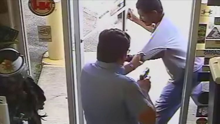 Florida city official charged in store shooting caught on video