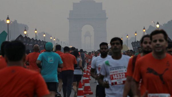 New Delhi half-marathon tries radio waves to beat city's toxic smog New Delhi half-marathon tries radio waves to beat city's toxic smog