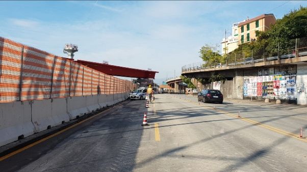 Montata rampa che porta Genova Aeroporto Montata rampa che porta Genova Aeroporto