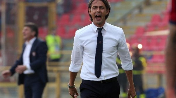 Bologna: Inzaghi, "Grande carattere" Bologna: Inzaghi, "Grande carattere"