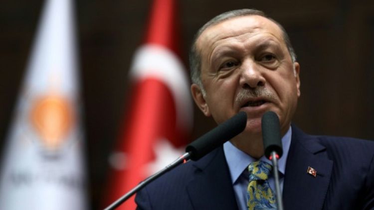Le président turc Recep Tayyip Erdogan, le 16 octobre 2018 à Ankara