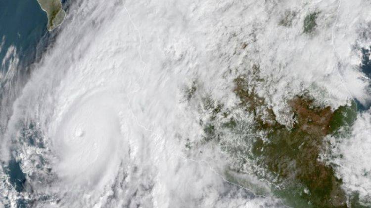 Image satellite de l'ouragan Willa, le 22 octobre 2018