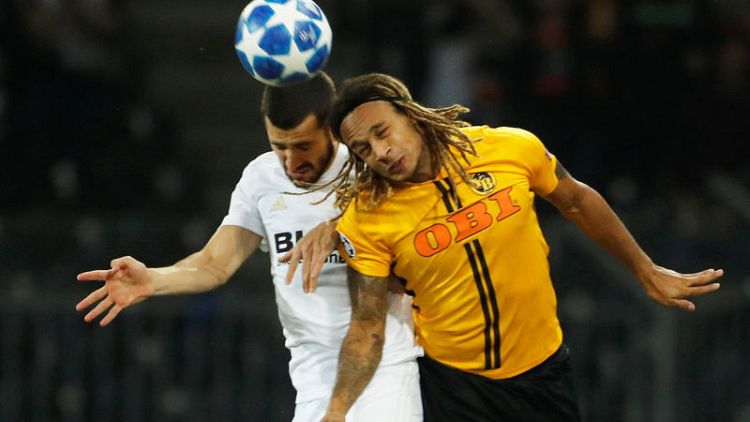 First Champions League point, goal for Young Boys in Valencia draw