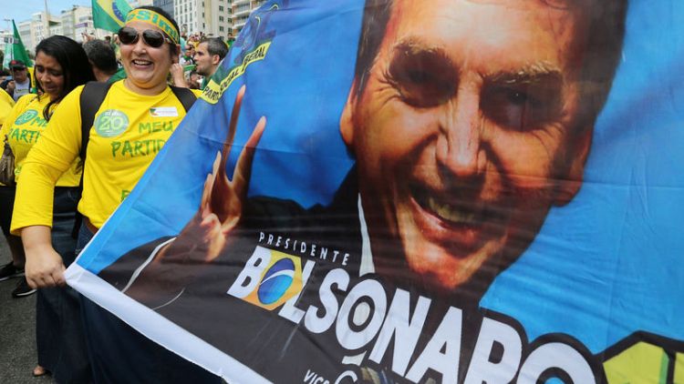 Brazil election poll shows Bolsonaro with 57 percent vs Haddad's 43 percent