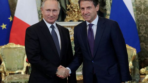 Italy PM Conte says EU sanctions on Russia must be overcome Italy PM Conte says EU sanctions on Russia must be overcome