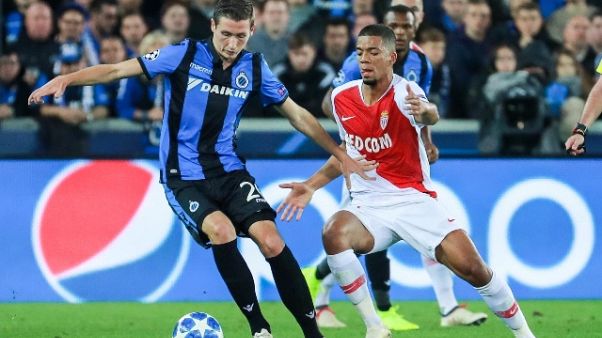 Champions: Club Brugge-Monaco 1-1 Champions: Club Brugge-Monaco 1-1