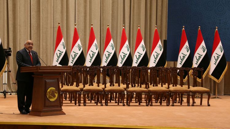 Iraq PM sworn with partial cabinet as lawmakers disagree