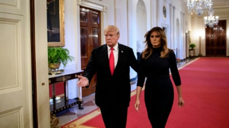 Donald et Melania Trump à la Maison Blanche, le 24 octobre 2018