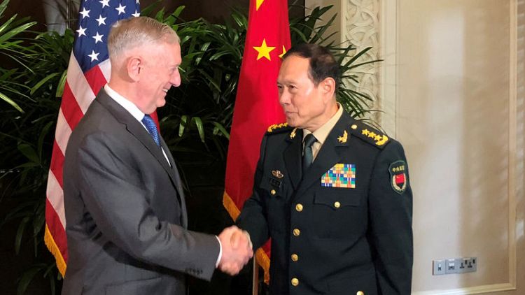 الصين: اجتماع وزير الدفاع مع نظيره الأمريكي كان بناء