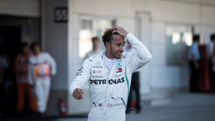 Le Britannique Lewis Hamilton au Grand Prix du  Japon, le 7 octobre 2018.