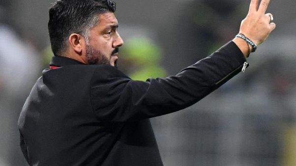 Milan, panchina Gattuso non è a rischio Milan, panchina Gattuso non è a rischio