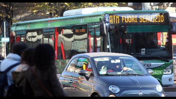 Iniziato a Milano sciopero dei trasporti Iniziato a Milano sciopero dei trasporti
