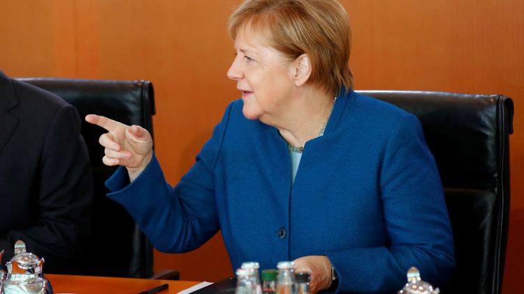 Merkel says Europe wants orderly Brexit solution, not debating other options