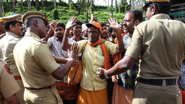 Indian police arrest more than 2,000 people after hill temple protests Indian police arrest more than 2,000 people after hill temple protests