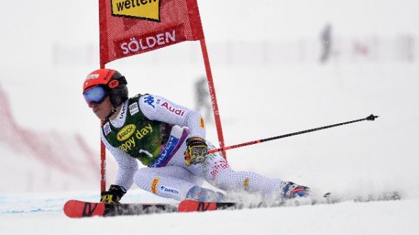 Sci: gigante Soelden, Brignone in testa Sci: gigante Soelden, Brignone in testa