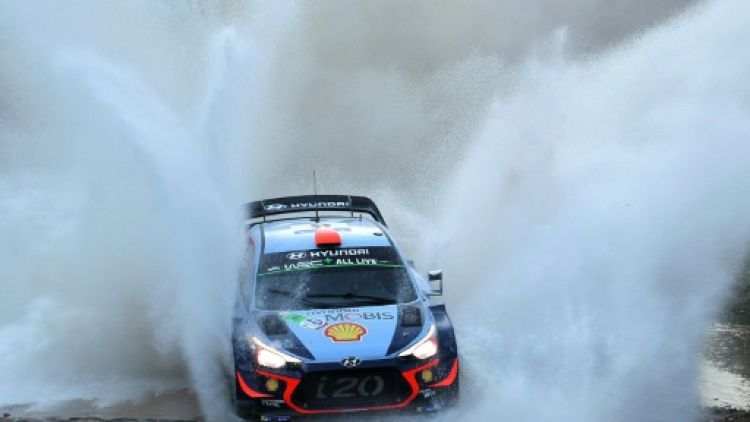 L'Espagnol Dani Sordo (Hyundai) lors du Rallye du Mexique, le 9 mars 2018