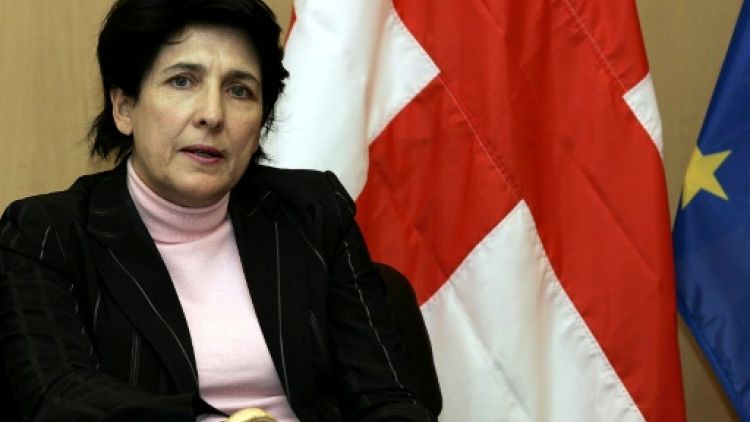Salomé Zourabichvili à Bruxelles, le 2 mars 2005