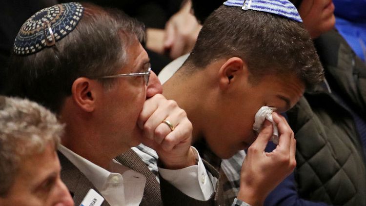 In Pittsburgh's 'darkest hour,' 2,500 attend synagogue massacre memorial