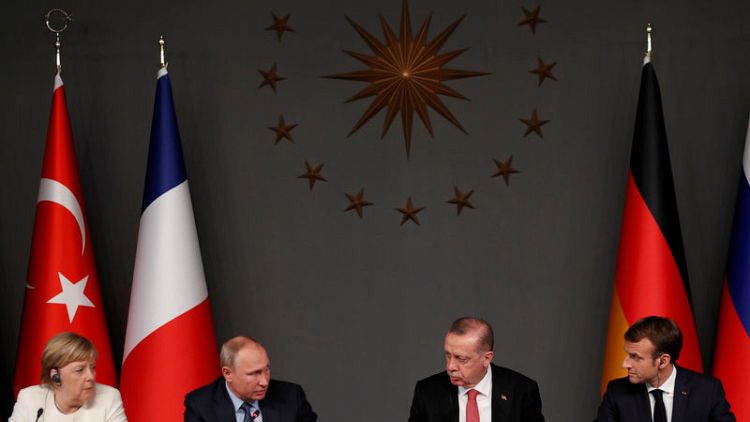 تركيا وروسيا وفرنسا وألمانيا تؤكد أهمية وقف دائم لإطلاق النار في سوريا