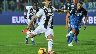 Ronaldo scores twice as Juve overcome fright to win at Empoli
