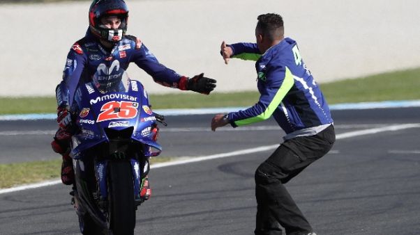 Vinales, lacrime agli occhi per la gioia Vinales, lacrime agli occhi per la gioia