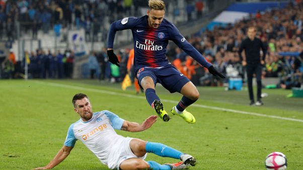 Image result for PSG beat Marseille in heated encounter as both coaches were sent off