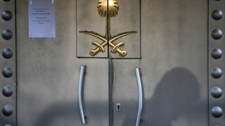 Les portes du consulat d'Arabie Saoudite à Istanbul, le 29 octobre 2018
