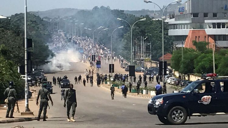 Nigerian police open fire, shoot tear gas at Shi'ite Muslim protesters in Abuja -witness
