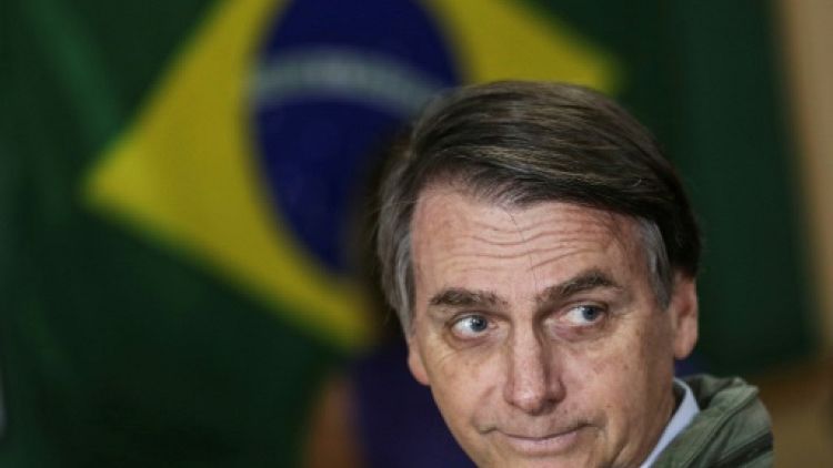 Le président élu du Brésil, Jair Bolsonaro, vote à Rio le 28 octobrte 2018