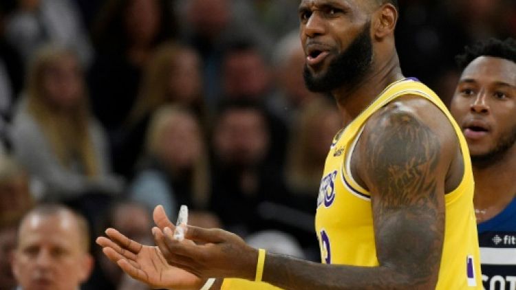 NBA: frustré par les défaites, LeBron James pourrait perdre patience