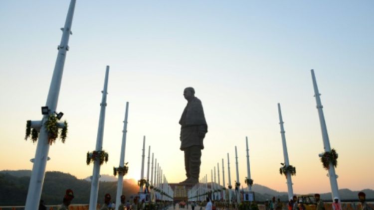 Inde: inauguration sous haute sécurité de la plus haute statue du monde