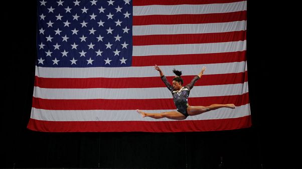 Gymnastics - Biles sets record for world championship gold medals Gymnastics - Biles sets record for world championship gold medals